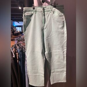 Pastel Green Women's Straight Leg Jeans